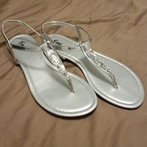 Silver Dress Sandals